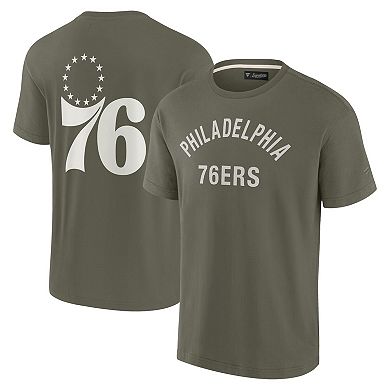Unisex Fanatics Signature Olive Philadelphia 76ers Elements Super Soft Short Sleeve T-Shirt