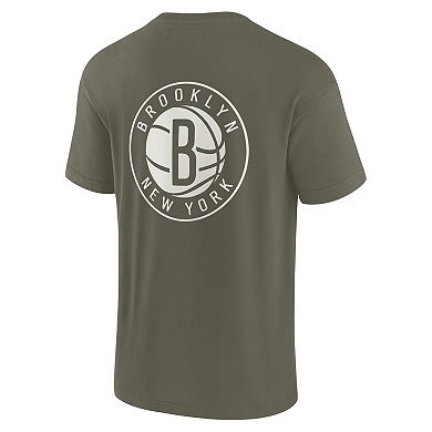 Unisex Fanatics Signature Olive Brooklyn Nets Elements Super Soft Short Sleeve T-Shirt
