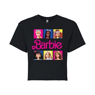 Juniors' Barbie® Doll Portraits Cropped Tee