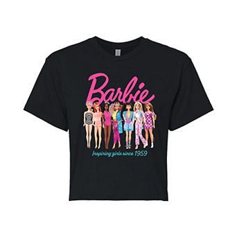 Juniors' Barbie® Inspiring Girls Since 1959 Cropped Tee