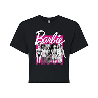 Juniors' Barbie® Original Style Icon Cropped Tee