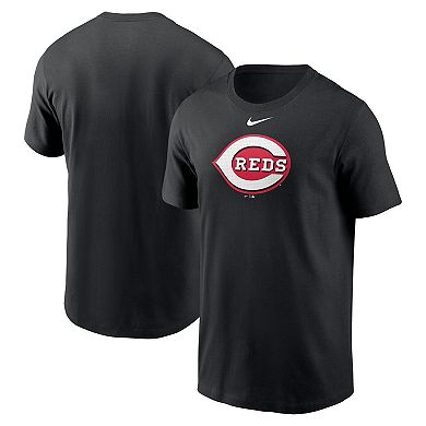 Men's Nike Black Cincinnati Reds Fuse Logo T-Shirt