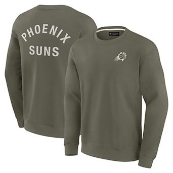 Unisex Fanatics Signature Olive Phoenix Suns Super Soft Pullover Crew Sweatshirt