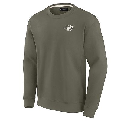 Unisex Fanatics Signature Olive Miami Dolphins Super Soft Pullover
