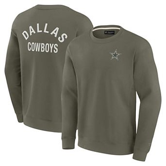 Unisex Fanatics Olive Dallas Cowboys Elements Super Soft Pullover Sweatshirt