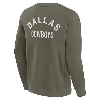 Unisex Fanatics Olive Dallas Cowboys Elements Super Soft Pullover Sweatshirt