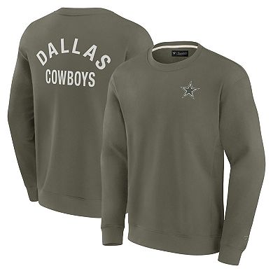 Unisex Fanatics Olive Dallas Cowboys Elements Super Soft Pullover Sweatshirt