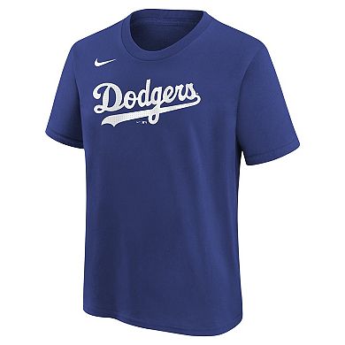Youth Nike Mookie Betts Royal Los Angeles Dodgers Home Player Name & Number T-Shirt