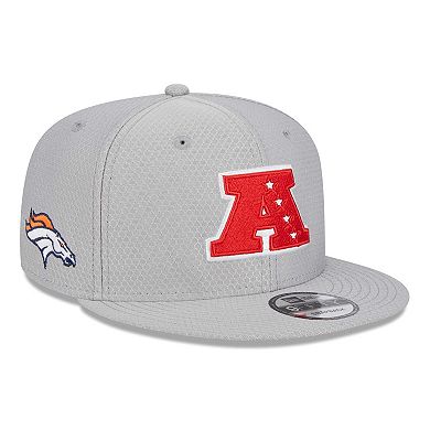 Men's New Era Gray Denver Broncos 2024 Pro Bowl 9FIFTY Adjustable Snapback Hat
