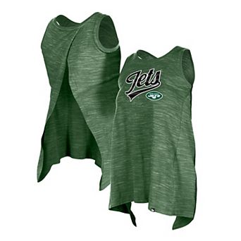 Women's New Era Green New York Jets Space Dye Active Tank Top
