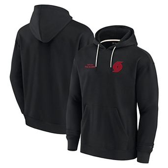 Unisex Fanatics Signature Black Portland Trail Blazers Elements Super Soft Fleece Pullover Hoodie