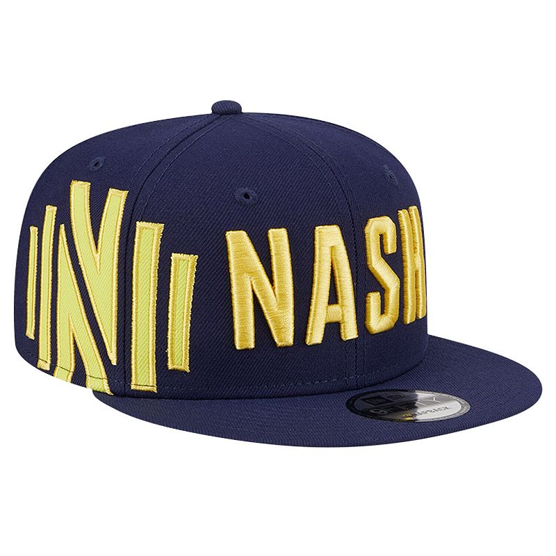 Men's New Era Navy Nashville SC Jumbo 9FIFTY Snapback Hat, Mls Blue