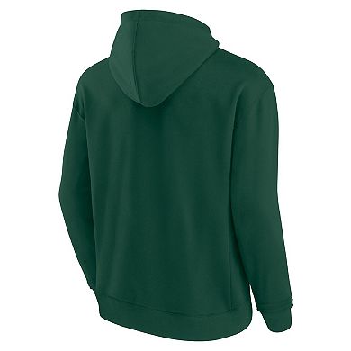 Unisex Fanatics Hunter Green Milwaukee Bucks Elements Super Soft Fleece Pullover Hoodie
