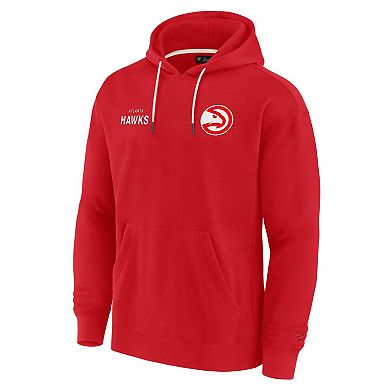Unisex Fanatics Red Atlanta Hawks Elements Super Soft Fleece Pullover Hoodie