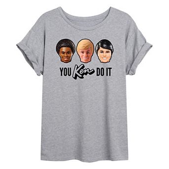 Juniors' Barbie® You Ken Do It Oversized Tee