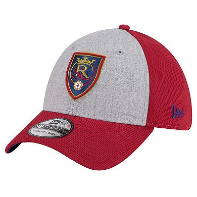 Men's New Era Gray/Red Real Salt Lake Throwback 39THIRTY Flex Hat