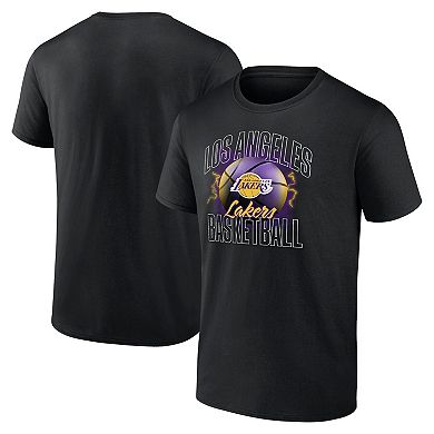 Men's Fanatics Branded Black Los Angeles Lakers Match Up T-Shirt