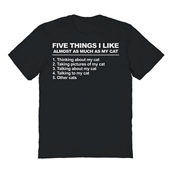 Men's COLAB89 Duke & Sons Five Things Cat T-Shirt Father's Day Graphic Tee