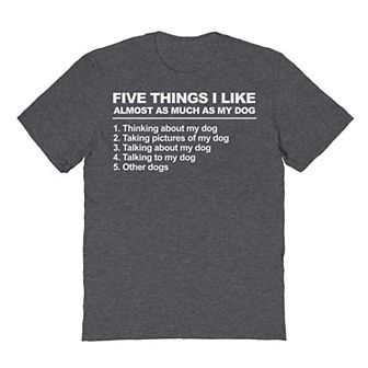 Men's COLAB89 Duke & Sons Five Things Dog Father's Day Graphic Tee