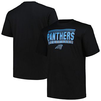 Men's Fanatics Branded Black Carolina Panthers Big & Tall Pop T-Shirt