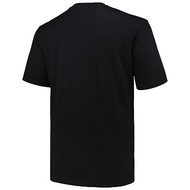 Men's Fanatics Branded Black Carolina Panthers Big & Tall Pop T-Shirt