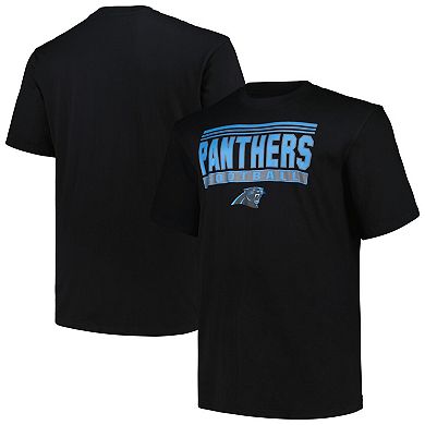 Men's Fanatics Branded Black Carolina Panthers Big & Tall Pop T-Shirt