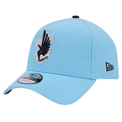 Men's New Era Light Blue Minnesota United FC 2024 Kick Off Collection 9FORTY A-Frame Adjustable Hat