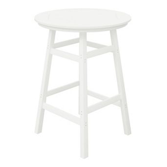 Westintrends 35" Round Hdpe Outdoor/patio Bar Table