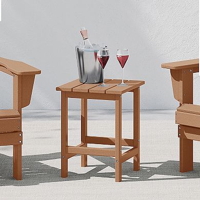 Westintrends 14" Square Outdoor Side Table For Adirondack Chair