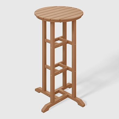 Westintrends 24" Round Outdoor/patio Bar Bistro Table