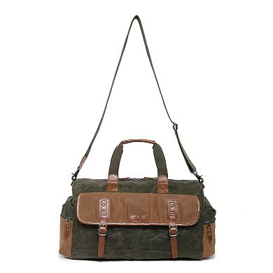 Tsd Brand Stone Creek Waxed Canvas Duffel Bag