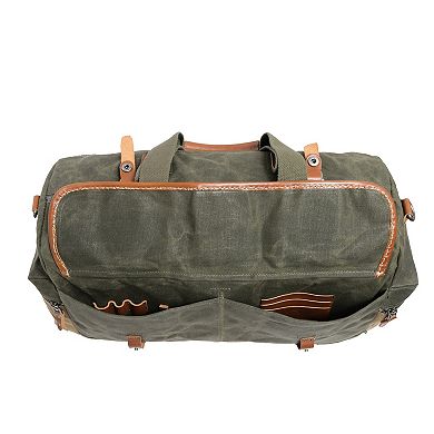 Tsd Brand Stone Creek Waxed Canvas Duffel Bag