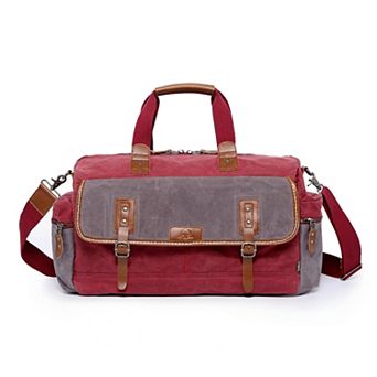 Tsd Brand Stone Creek Waxed Canvas Duffel Bag
