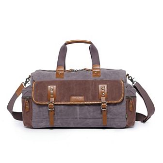 Tsd Brand Stone Creek Waxed Canvas Duffel Bag