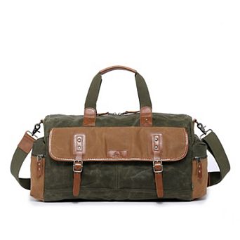 Tsd Brand Stone Creek Waxed Canvas Duffel Bag