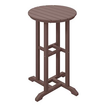 Westintrends 24" Round Outdoor/patio Counter Bistro Table