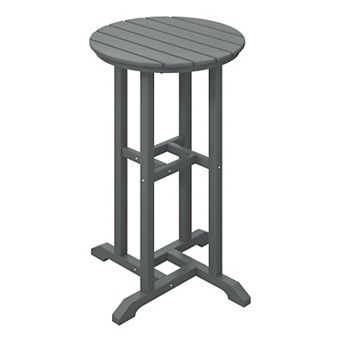 Westintrends 24" Round Outdoor/patio Counter Bistro Table