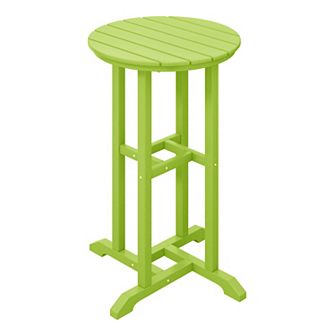 Westintrends 24" Round Outdoor/patio Counter Bistro Table
