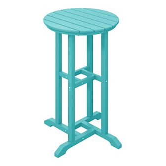 Westintrends 24" Round Outdoor/patio Counter Bistro Table