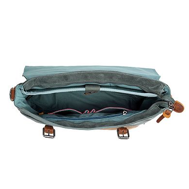 Tsd Brand Stone Creek Leather Brief Bag