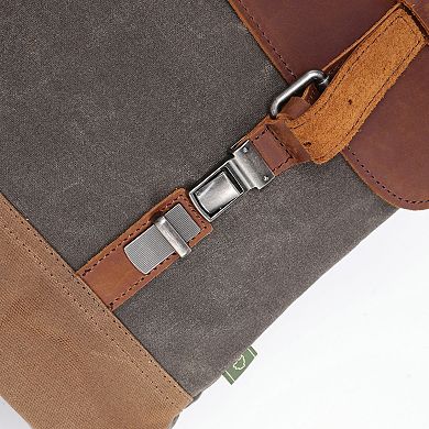 Tsd Brand Stone Creek Leather Brief Bag