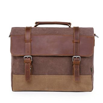 Tsd Brand Stone Creek Leather Brief Bag
