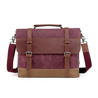 Tsd Brand Stone Creek Leather Brief Bag