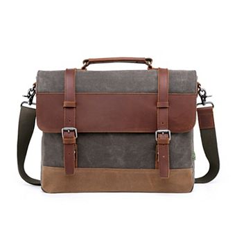 Tsd Brand Stone Creek Leather Brief Bag