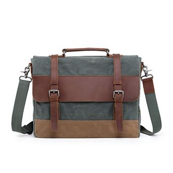 Tsd Brand Stone Creek Leather Brief Bag