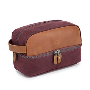 Tsd Brand Stone Creek Leather Toiletry Bag
