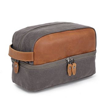 Tsd Brand Stone Creek Leather Toiletry Bag