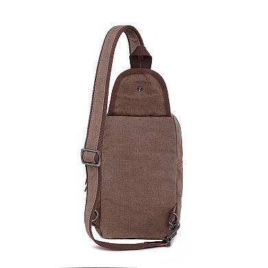 Tsd Brand Sunset Cove Canvas Sling Bag