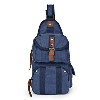 Tsd Brand Sunset Cove Canvas Sling Bag