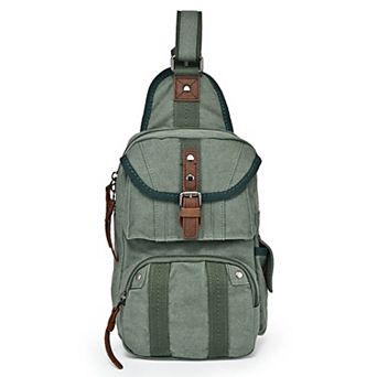 Tsd Brand Sunset Cove Canvas Sling Bag